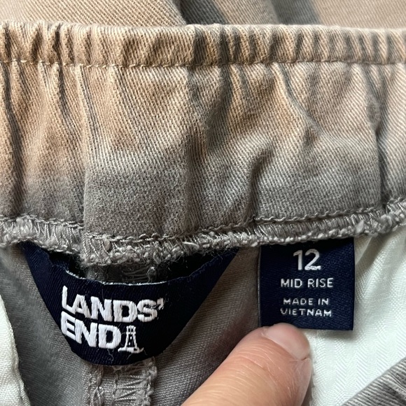 LANDS END GRAY MID RISE PANTS SZ 14 - Picture 7 of 7